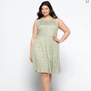 FORTUNE + IVY Taliyah Scallop Detail Knit Dress (3X)